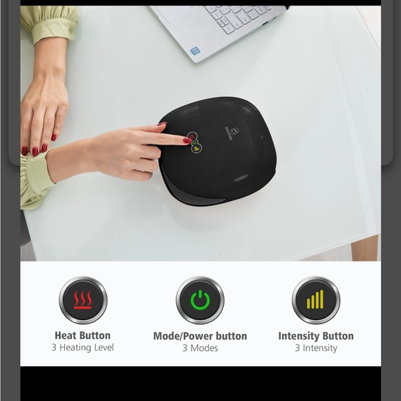 Cordless hand massager with heat. Includes box. Used once. - Picture 5 of 9